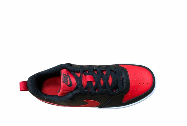 Continuous Flex Sole evening - runner Nike scarpa sneakers da ragazzi Court Borough Low  BQ5448 007 nero rosso