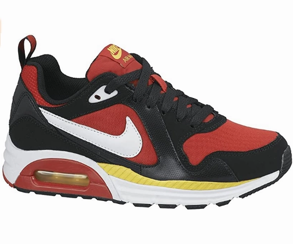 Nike scarpa sneakers da ragazzo Air Max Trax 644453 600 rosso nero running for balance Breathable - lining