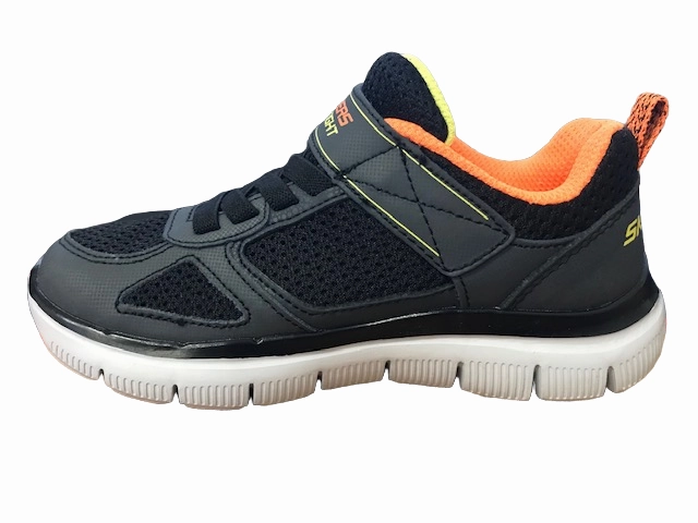 Lateral Stability Enhancement track - and - field shoes Skechers sneakers da bambino Flex Advantage 2.0 97451L CCBK grigio nero