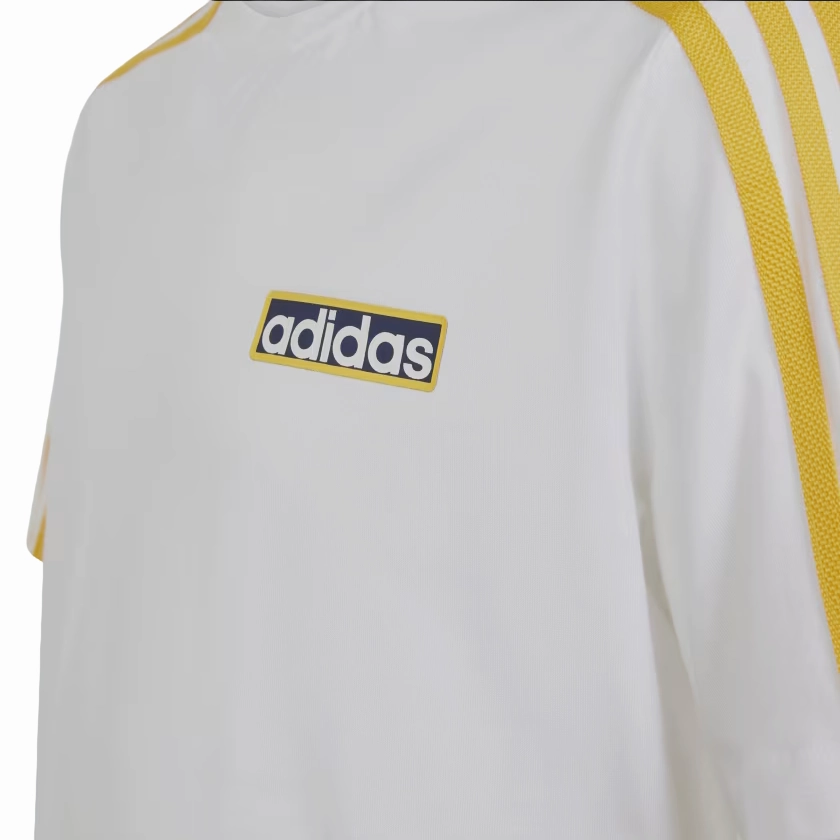 Adidas Originals maglietta manica corta per ragazzi Adibreak IN2121 bianco-giallo oro Anti microbial coating