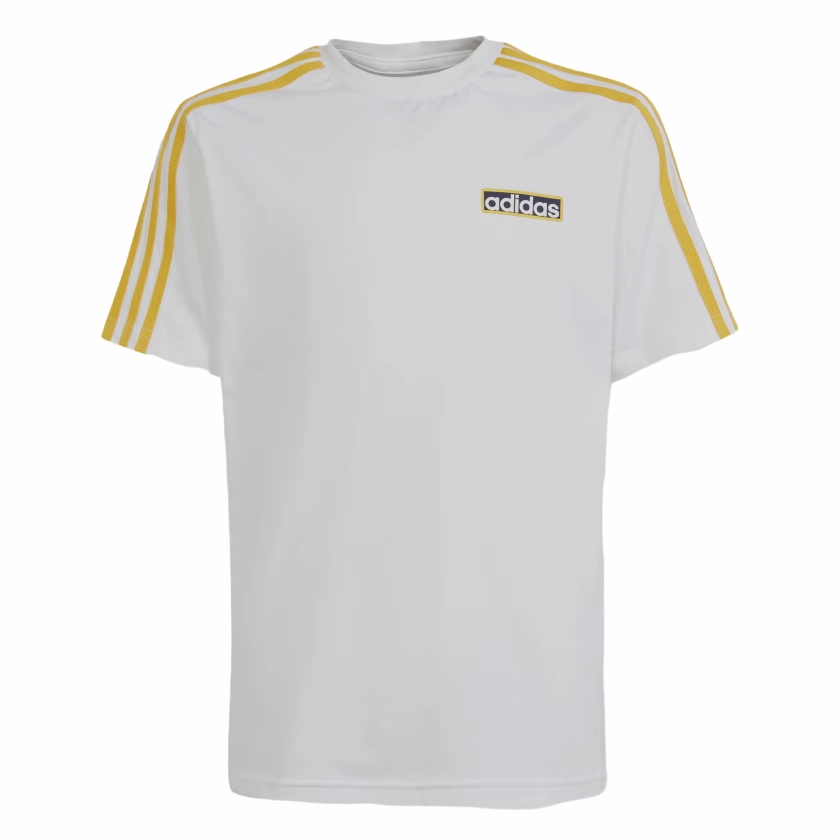 Adidas Originals maglietta manica corta per ragazzi Adibreak IN2121 bianco-giallo oro short sleeved Timeless and Chic