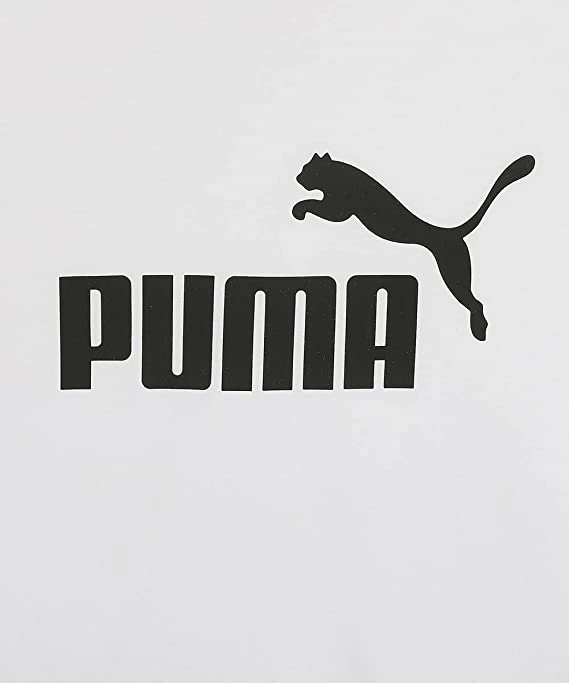 High Density Weave Garment Dyed Technique Puma T-shirt da ragazza manica corta ESS Logo Tee G 587029 02 white