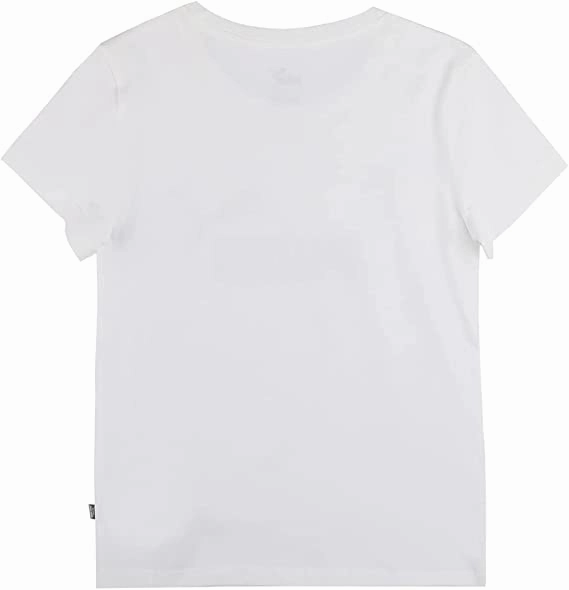 Rayon blend Collared Puma T-shirt da ragazza manica corta ESS Logo Tee G 587029 02 white