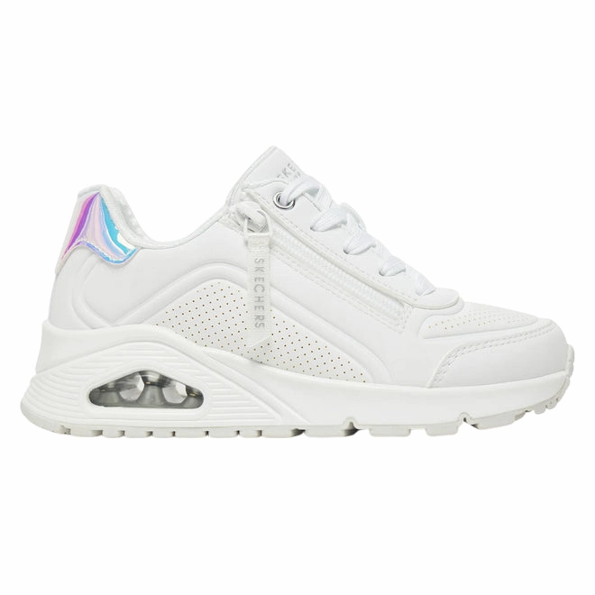 Sneakers junior Skechers UNO Gen1 Zip and Stride (310554L/WHT) Bianco Dot