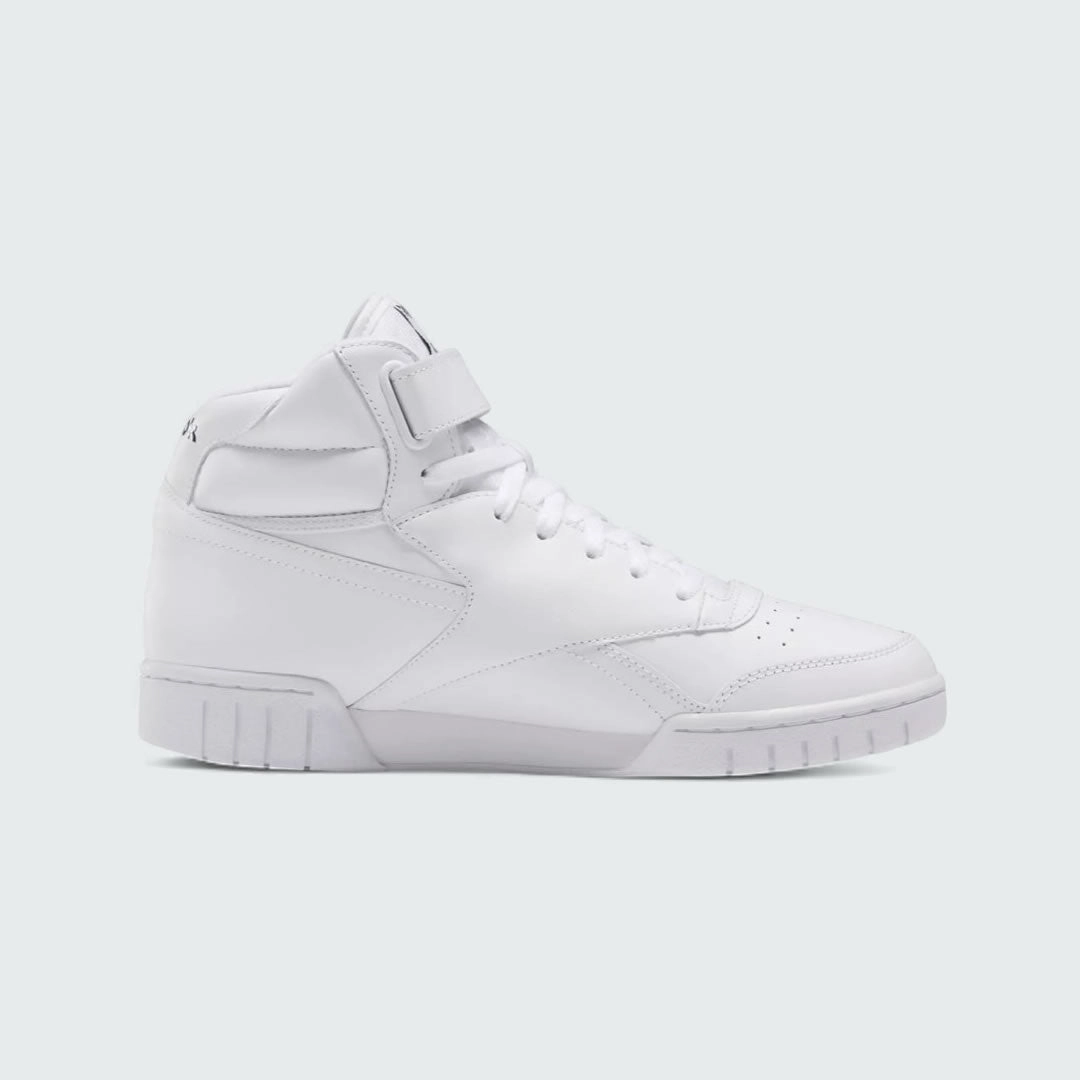 Energycell social running shoe appeal Reebok EX-O-FIT Hi Men's White Leather Trainers 3477