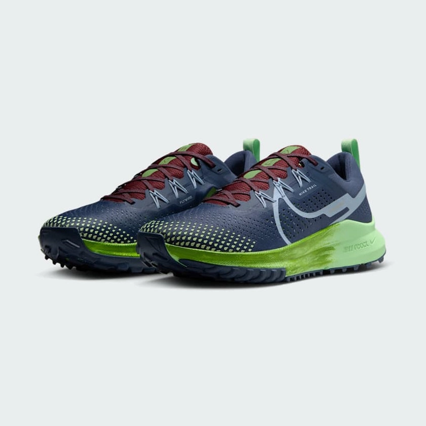 Minimalist Midsole Nike React Pegasus Trail 4 Men's Blue Running Shoes DJ6158 403