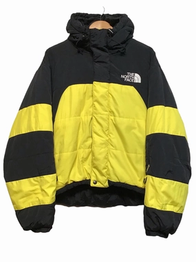 North Face Black & Yellow Puffer (Size L) DoubleStitchSeams Adjustable Detachable Hood