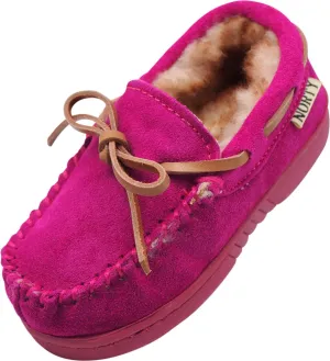 NORTY Girls 11-3 Magenta Slippers 16964