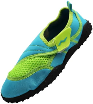 NORTY Girls 11-4 Turquoise/Lime Watershoe 38702