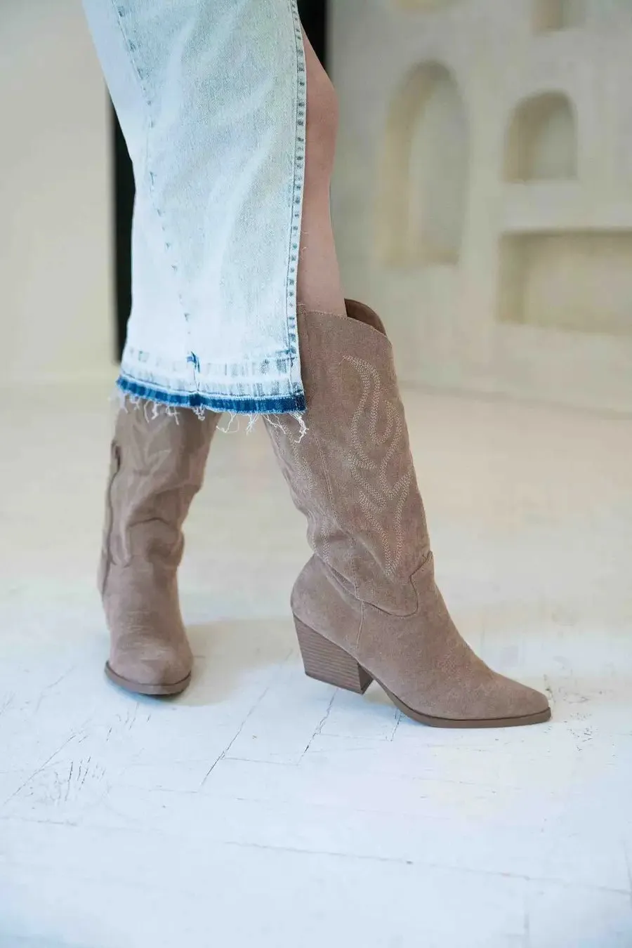 Nude Kaubojiški batai moterims - Cowboy boots