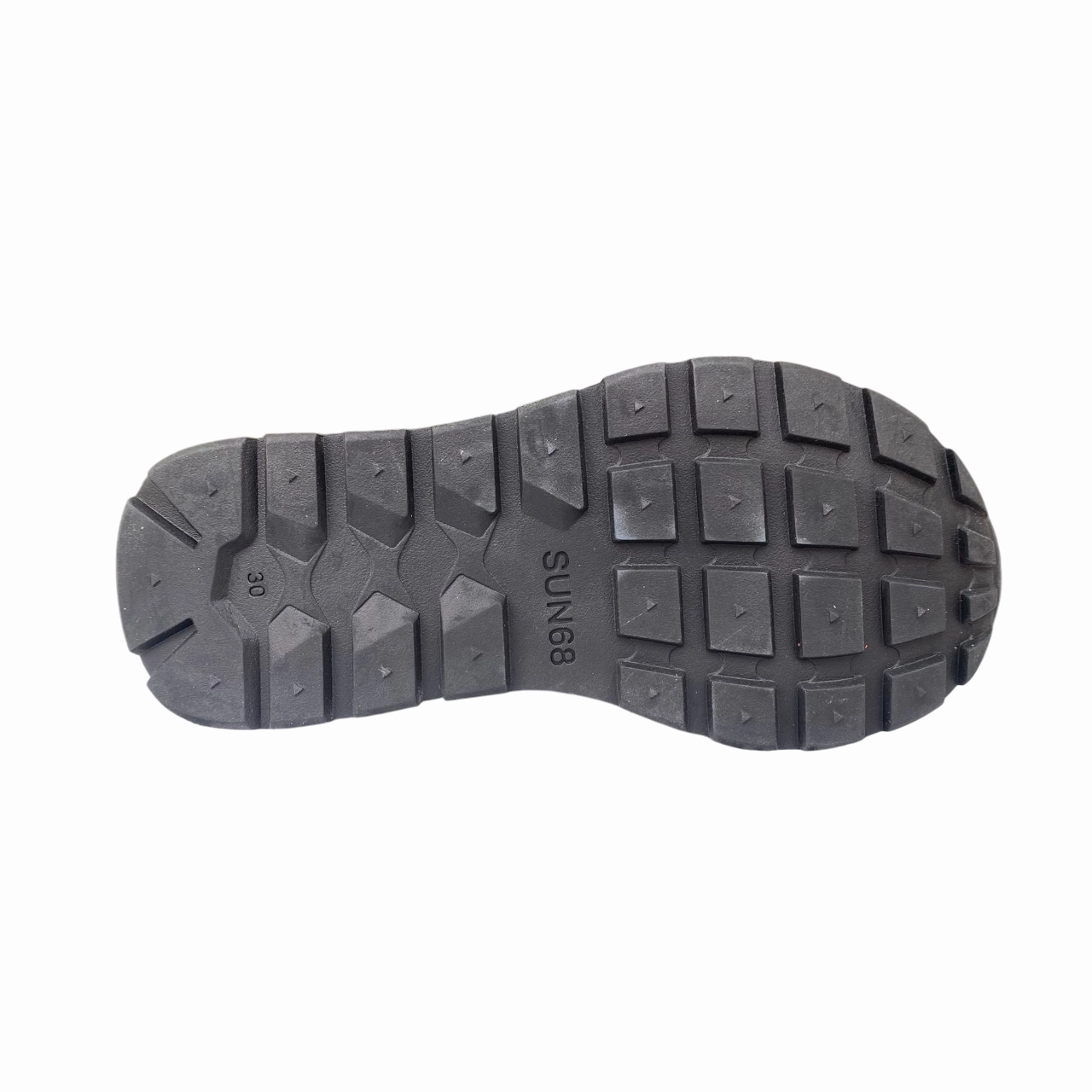 performance equipment Sun68 scarpa sneakers da bambino con strappo e laccio elastico Tom Fluo Z35302K 06 grigio chiaro