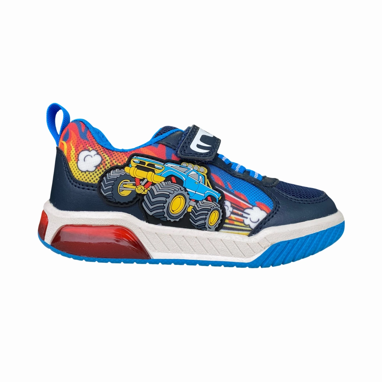 muddy shoes Geox scarpa da bambino con luci Inek J559CE 01454 C0693 blu