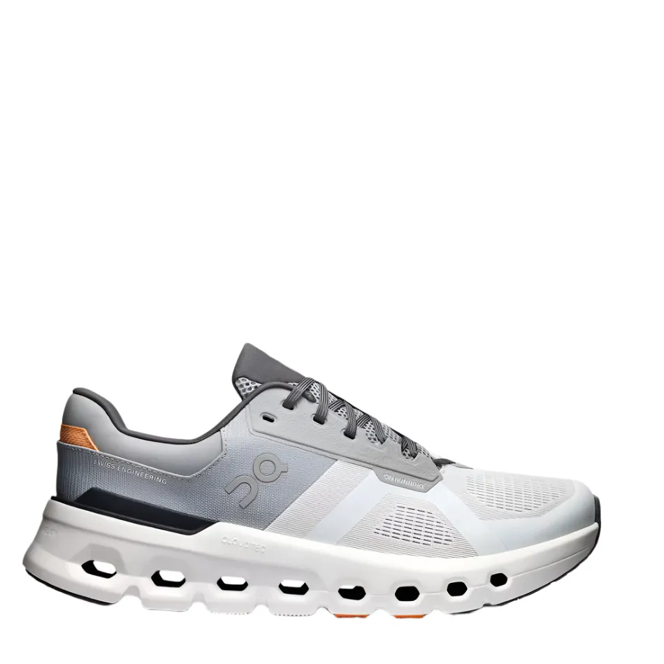 Impact Diffusion Midsole casual wearers On Men's Cloudrunner 2 Running Shoes in Wolf/Ivory SS25