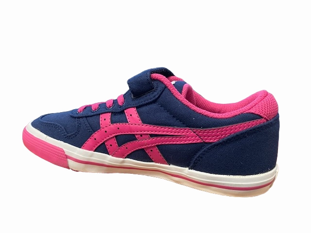 interval training shoes brand - name Onitsuka Tiger scarpa in tela da ragazza AAron C3C0N 5018 blu-fucsia