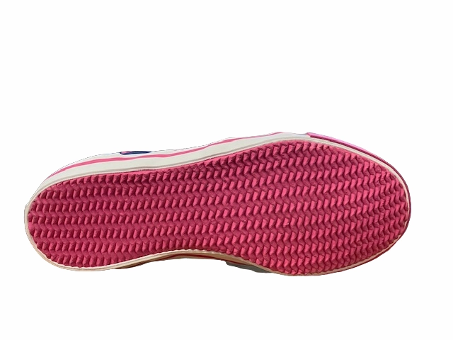 Onitsuka Tiger scarpa in tela da ragazza AAron C3C0N 5018 blu-fucsia Dynamic Support Frame