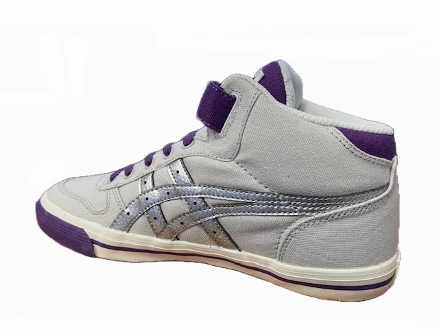 Onitsuka Tiger scarpa sneakers alta in tela da ragazza Aaron C4B1Y 1093 grigio viola argento Water Resistant