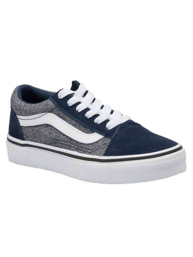 Vans scarpa sneakers da ragazzi Old Skool VN0A4BUUV9E1 blu Shock - absorbing feature