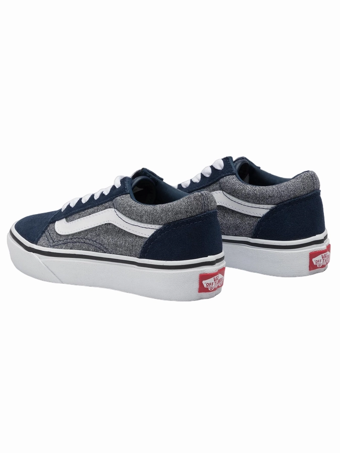 Vans scarpa sneakers da ragazzi Old Skool VN0A4BUUV9E1 blu teenagers' style barefoot - running - style