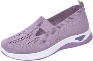 Orthopedic Comfortable Sneakers for Women Slip On Walking Shoes with Arch Support Casual Loafers Plantar Fasciitis Relief Foot Pain Diabetic