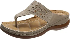Orthopedic Sandals for Women Wide Orthopedic Womens Slides with Arch Support Sandalias De Mujer Orthopedic Leather Flip Flops Women Orthopedic Leather Sandals for Women Arch Support