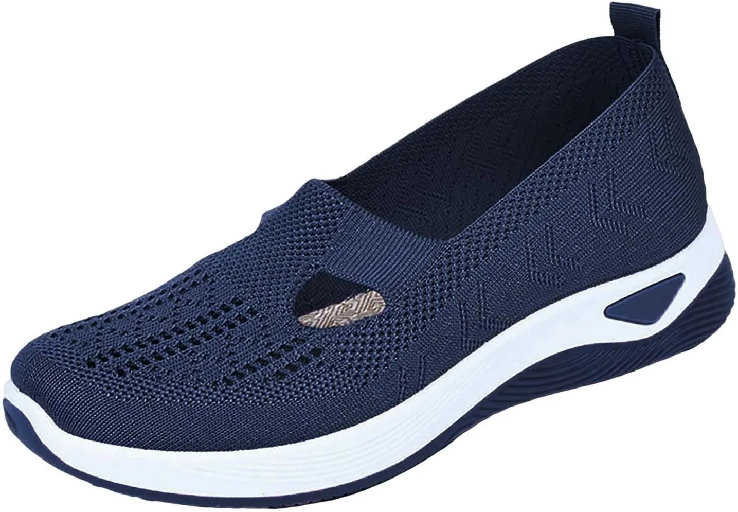 Orthopedic Shoes for Women Breathable Soft Slip On Slip On Shoes Women Mesh Casual Tennis Shoes Platform Sneakers Red Tennis Shoe Trainers Shoe