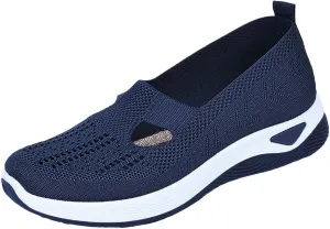 Orthopedic Shoes for Women Breathable Soft Slip On Slip On Shoes Women Mesh Casual Tennis Shoes Platform Sneakers Red Tennis Shoe Trainers Shoe