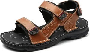 Outdoor Leather Men Sandals Summer Casual Shoes For Men Beach Sandals