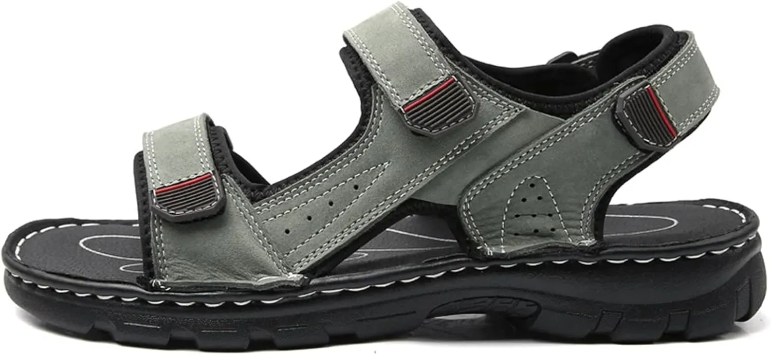Outdoor Leather Men Sandals Summer Casual Shoes For Men Beach Sandals