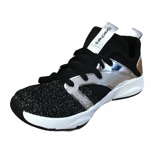 Skechers scarpa da sneakers da bambina Shine Status 84853L BLRG nero Rebound Enhancing Geometry
