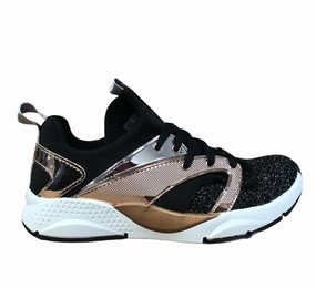 Skechers scarpa da sneakers da bambina Shine Status 84853L BLRG nero Continuous Cushion Layer