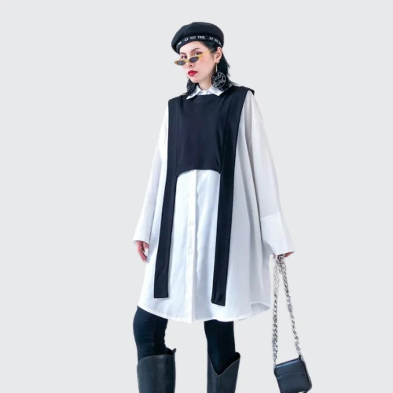 Oversized Two Piece Long Sleeve Top