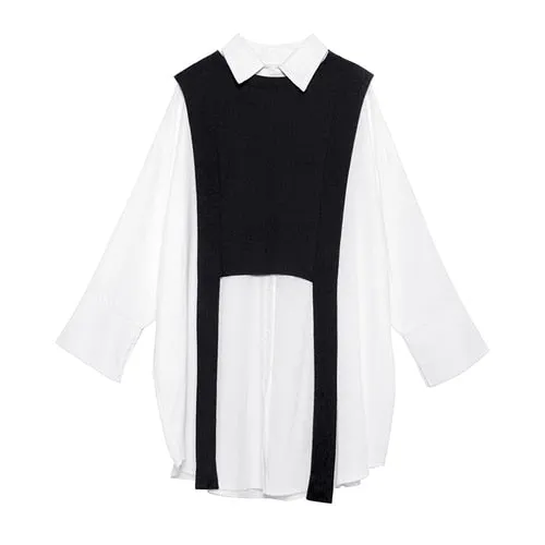 Oversized Two Piece Long Sleeve Top
