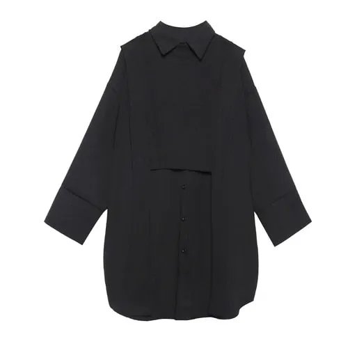 Oversized Two Piece Long Sleeve Top