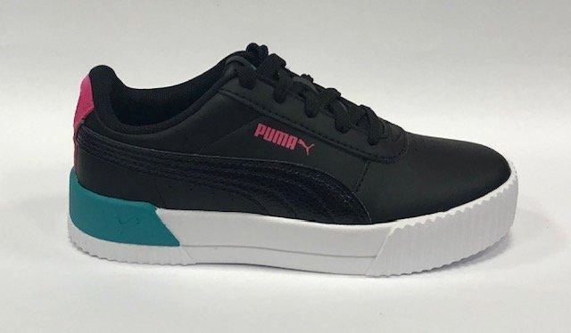 black running shoes Puma sneakers da bambina Carina Vivid Ps 374696 02 black