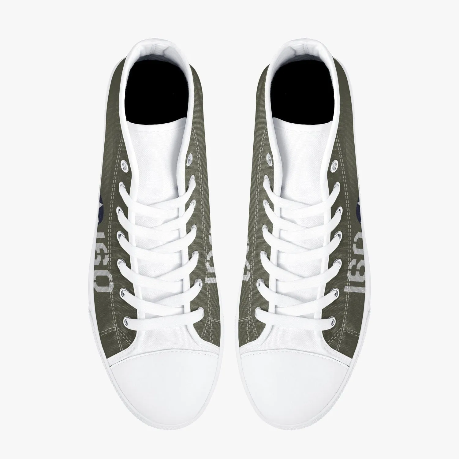 P-40 "#160" of 2LT George Welch High Top Canvas Shoes