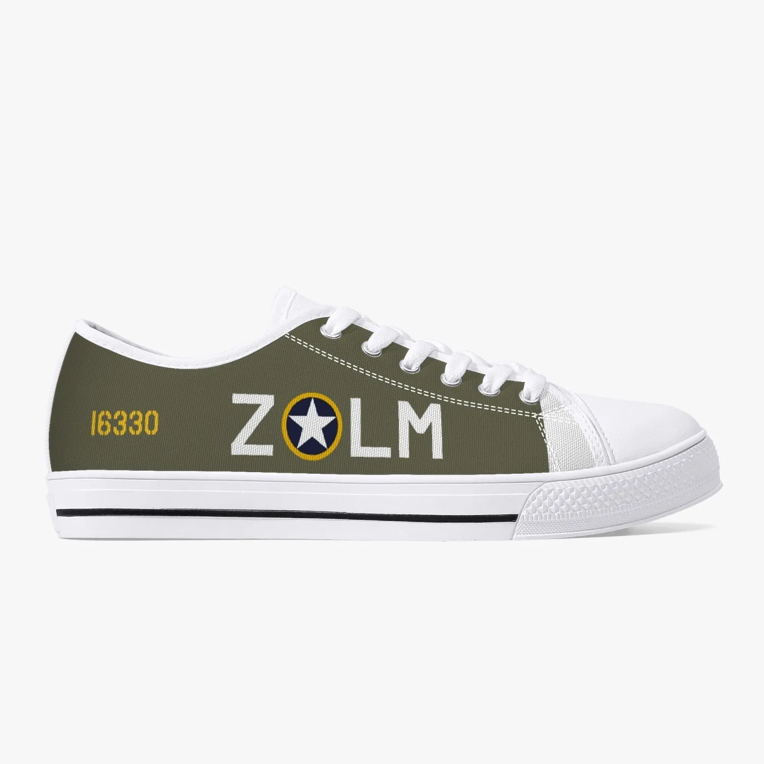 P-47 "Moy Tavarish" Low Top Canvas Shoes
