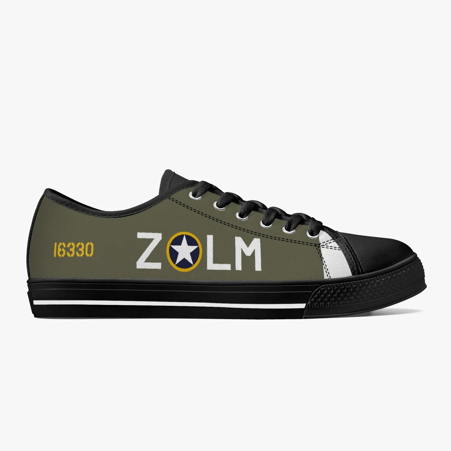 P-47 "Moy Tavarish" Low Top Canvas Shoes
