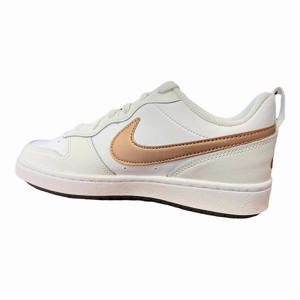 Nike scarpa sneakers da ragazza Court Boroungh Low 2 BQ5448 116 bianco bronzo Outdoor Session Ultra Responsive