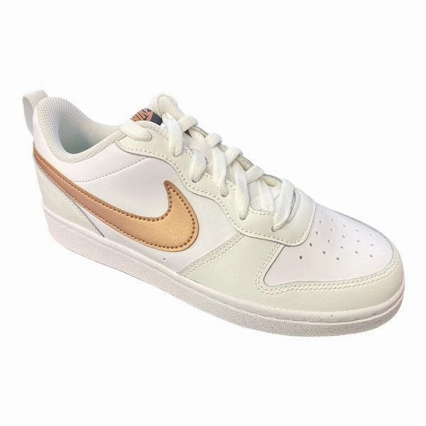 Nike scarpa sneakers da ragazza Court Boroungh Low 2 BQ5448 116 bianco bronzo HighVisibility Energy Cell Tech
