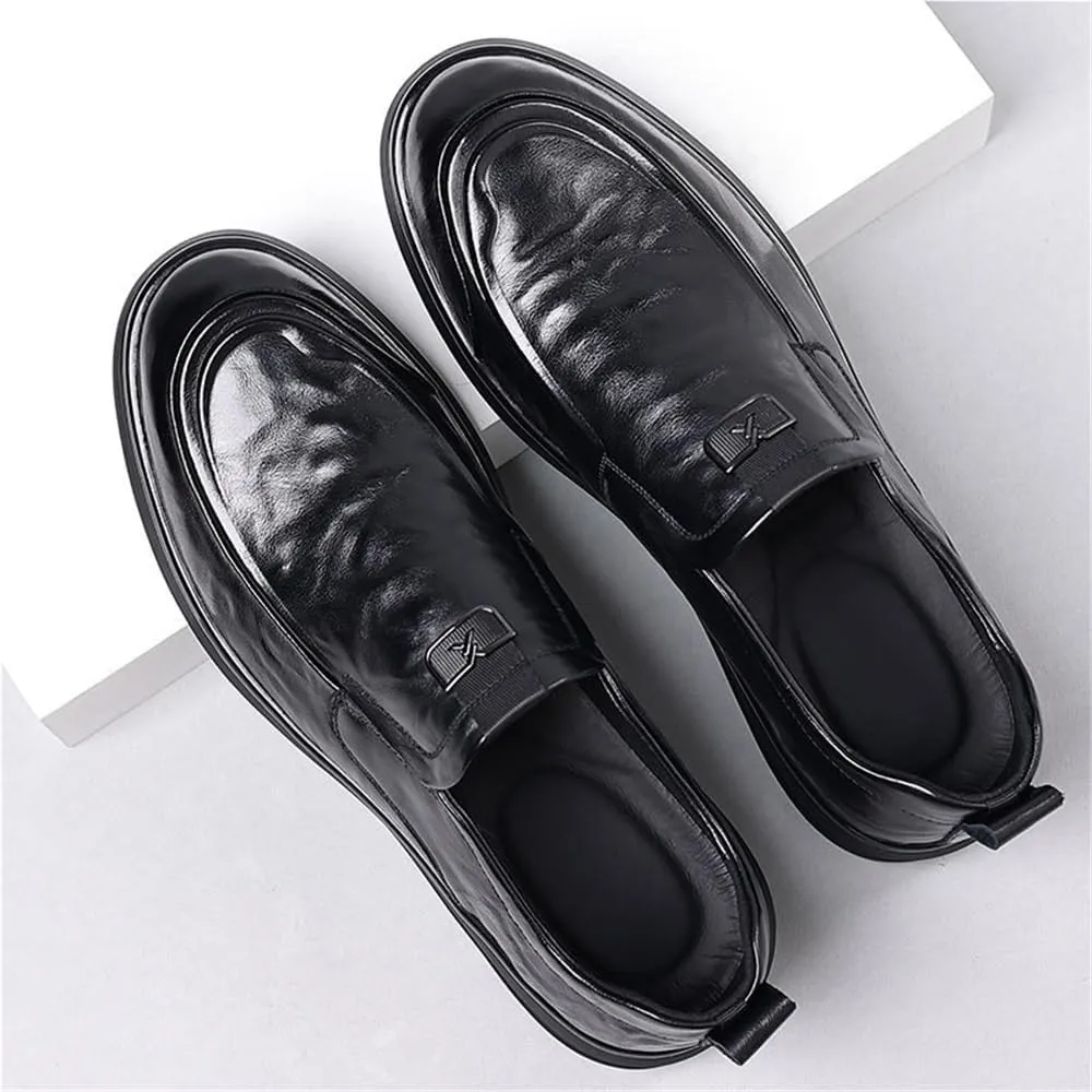 Party Loafers for Mens Faux Leather Classic Round Toe Prom Wedding Anti-Slip Non Slip Casual Shoe Slip-on