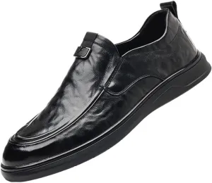 Party Loafers for Mens Faux Leather Classic Round Toe Prom Wedding Anti-Slip Non Slip Casual Shoe Slip-on