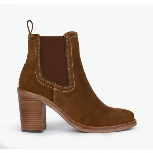 Penelope Chilvers Paloma Rociera Suede Ladies Ankle Boot - Peat