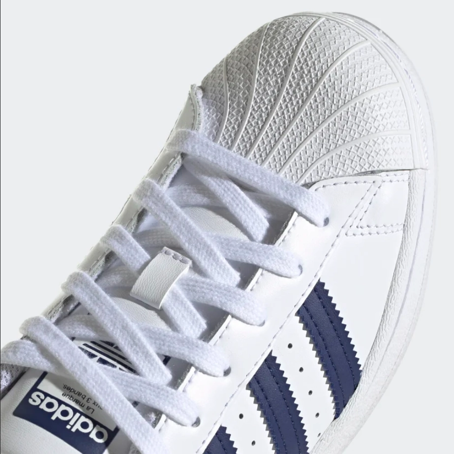 Stable Chassis Adidas Originals scarpa sneakers da ragazzi Superstar GZ9096 bianco blu chiaro