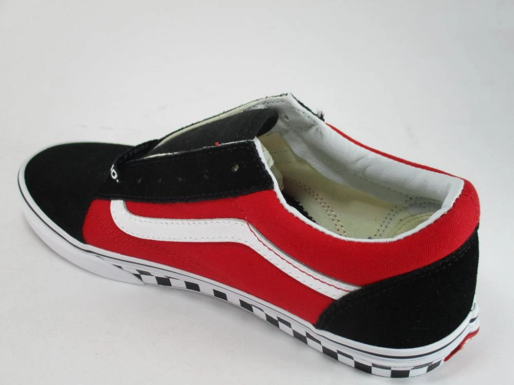 Vans scarpa sneakers da ragazzi Old Skool VN0A38HBVI71 nero-rosso-bianco Rainy Day