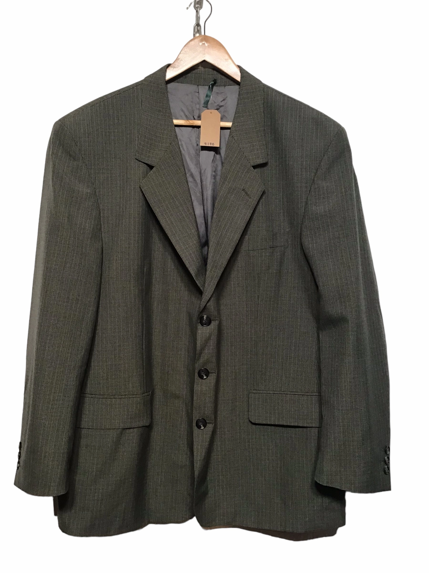 Pierro Cini Checkered Blazer (Size XXL) police officers Light Rain