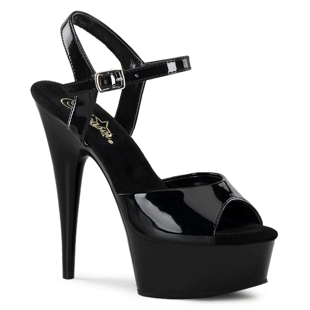 Platform Ankle Strap Sandal 6-Inch Heel 7-colors DELIGHT-609