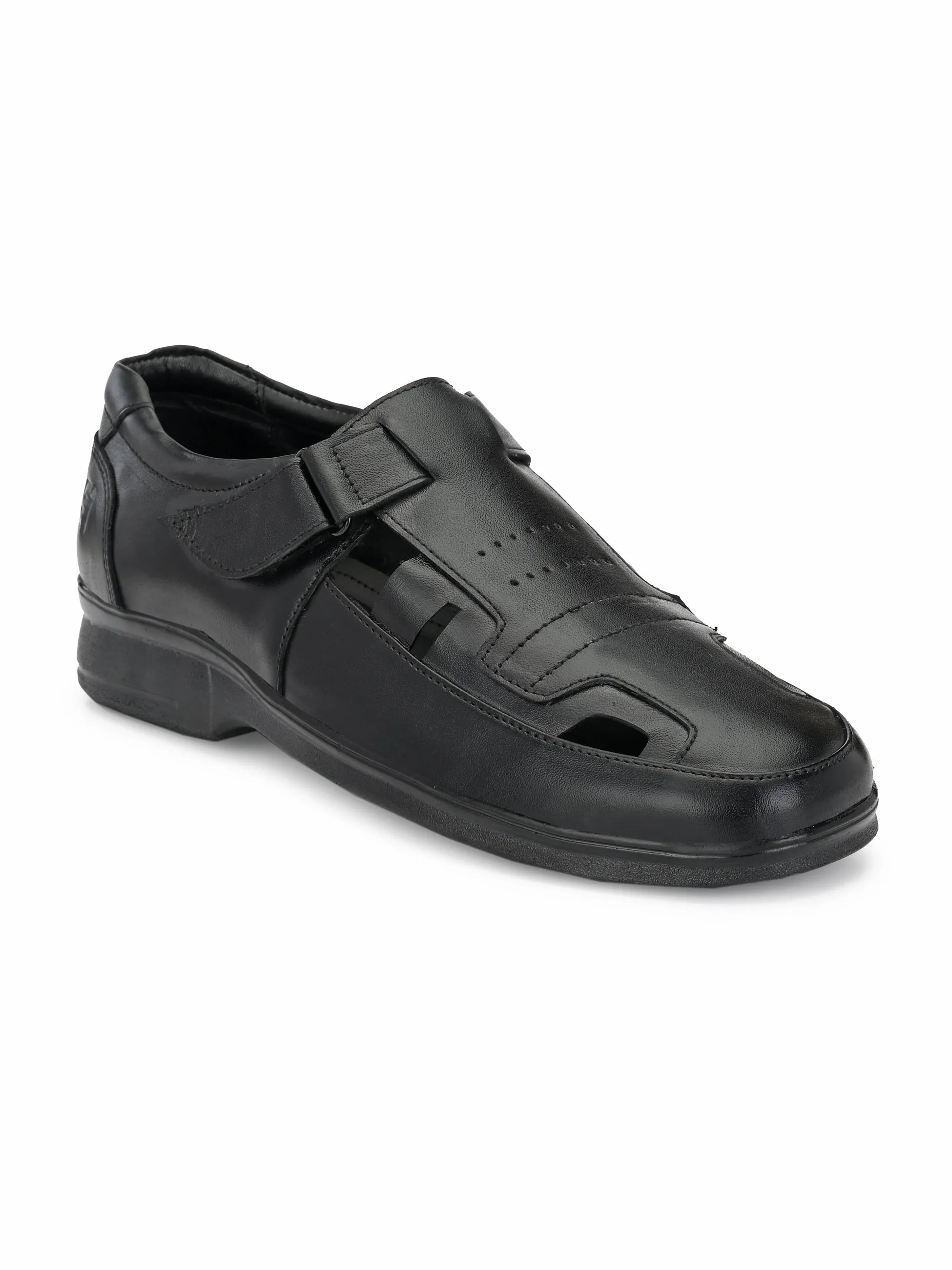 Plus Size Genuine Leather Wide Fit Slip On Formal Sandals GT-3