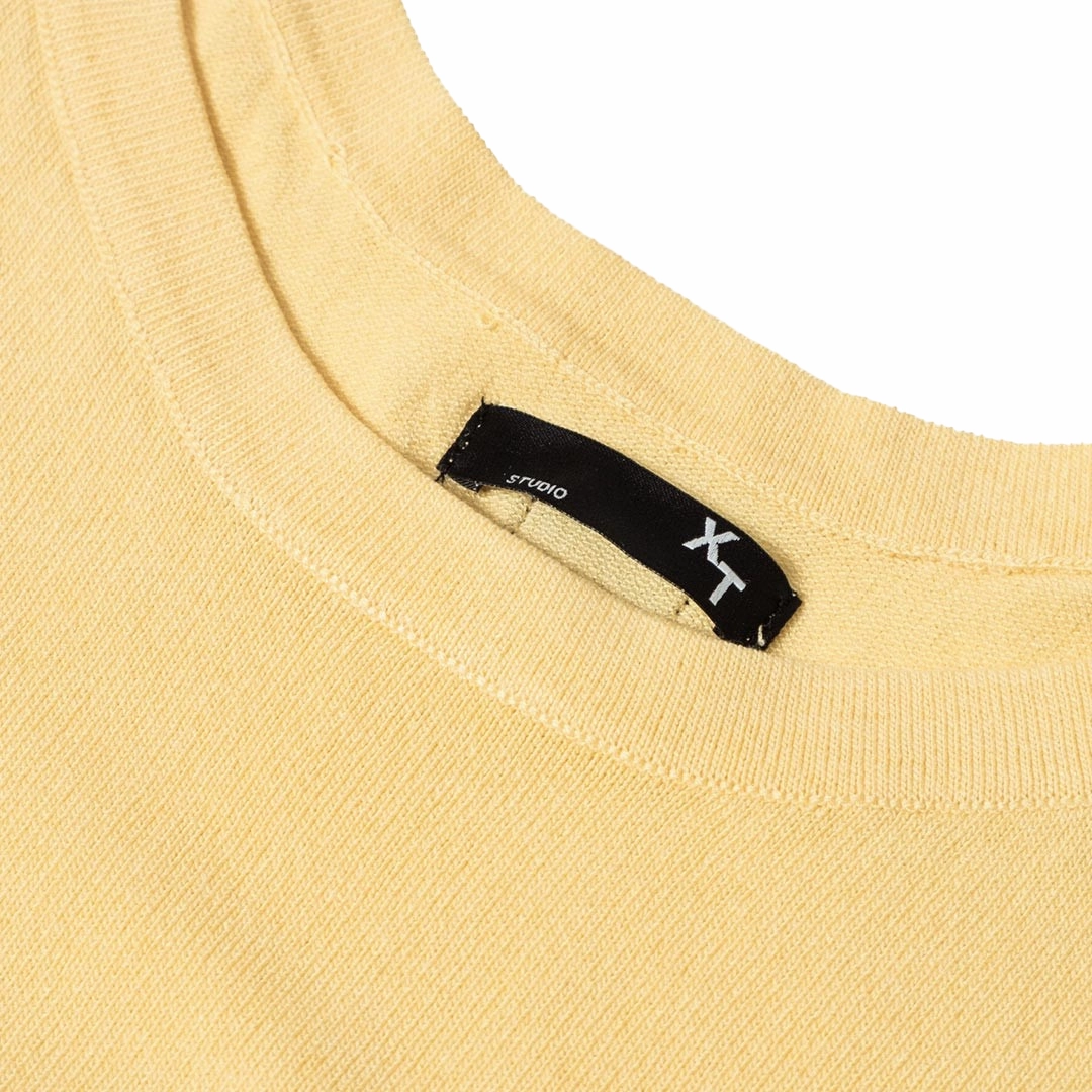 XT Studio canotta top da donna in cotone. Colore vaniglia Elastic Free Cyber - secure