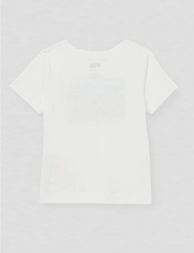 Casual Fit Lightweight Construction Levi's KIds T-shirt manica corta Logo Tee 8E8568-001 white