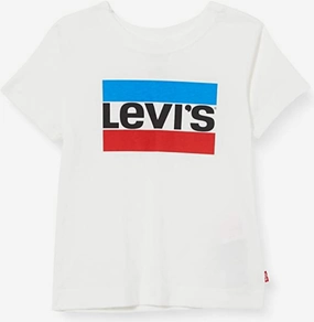 Light Fit Wear Levi's KIds T-shirt manica corta Logo Tee 8E8568-001 white